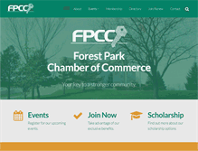 Tablet Screenshot of forestparkchamber.com